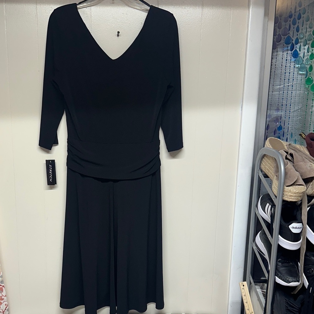 AGB Classic Black Midi Dress - Picture 8 of 9